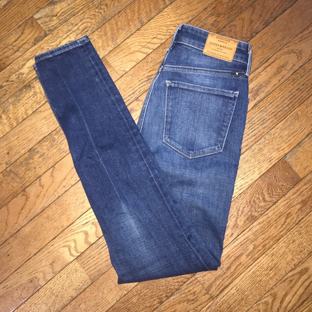 High rise Lucky Brand Medium Wash jeans